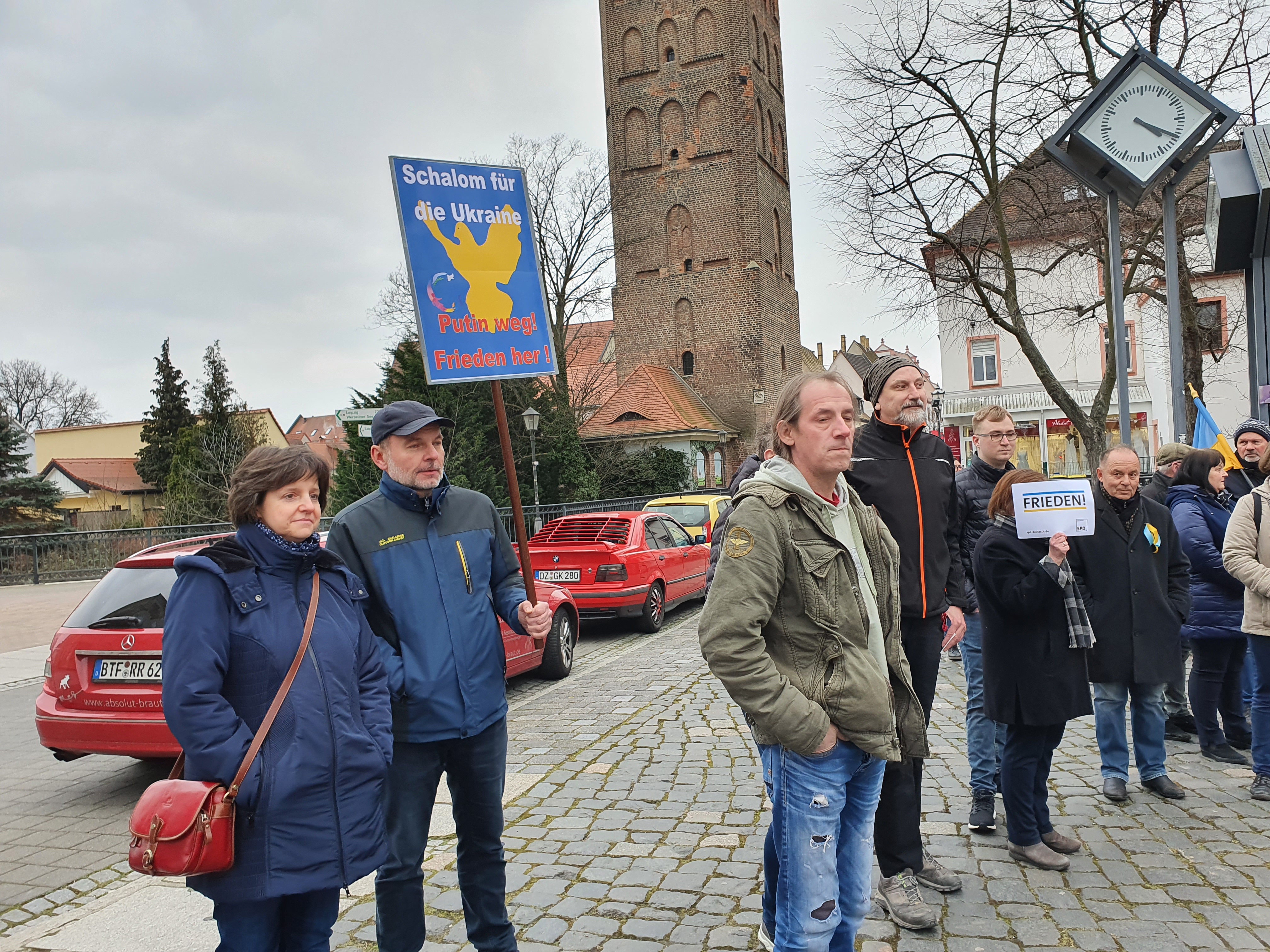 Wir auf der Demo in Delitzsch